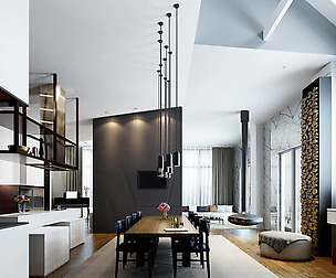 Stylish family living room design 12