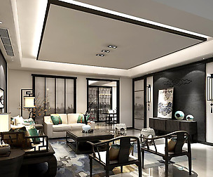 Stylish family living room design 13