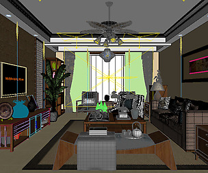Stylish family living room design 19