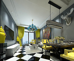 Stylish avant-garde living room design 45