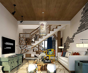 Stylish avant-garde living room design 56