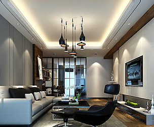 Stylish avant-garde living room design 94
