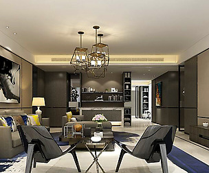 Stylish avant-garde living room design 97