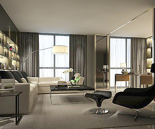 Stylish avant-garde living room design 102