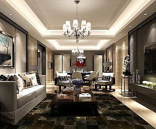 Stylish avant-garde living room design 103