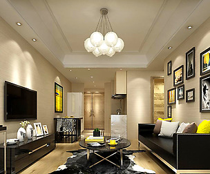Stylish avant-garde living room design 105