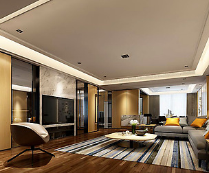 Stylish avant-garde living room design 106