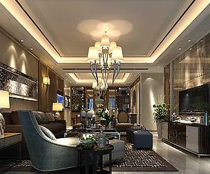 Stylish avant-garde living room design 107