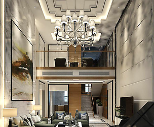 Stylish avant-garde living room design 118