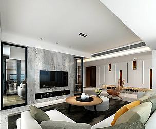 Stylish avant-garde living room design 127