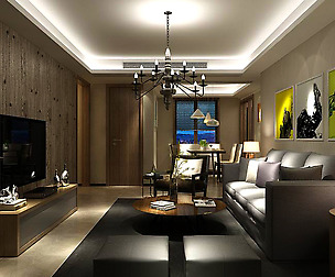 Stylish avant-garde living room design 141