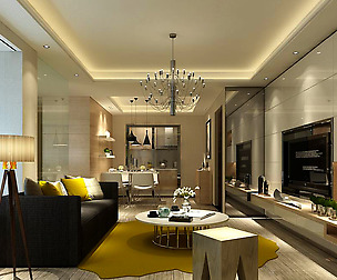 Stylish avant-garde living room design 158