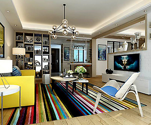 Stylish avant-garde living room design 177
