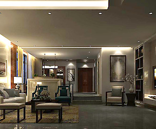 Stylish avant-garde living room design 182