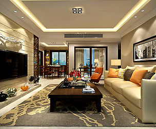 Stylish avant-garde living room design 185