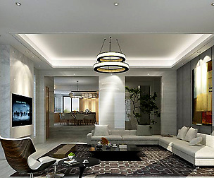 Stylish avant-garde living room design 187