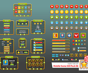 Mobile Game GUI Pack 06