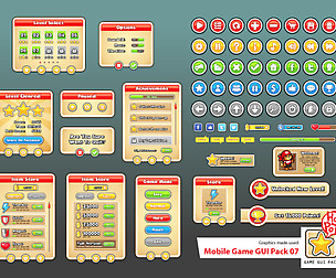 Mobile Game GUI Pack 07