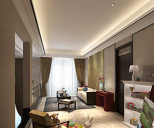 Stylish family living room design 01