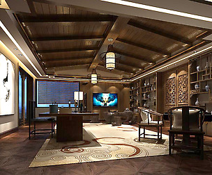 Stylish family living room design 02