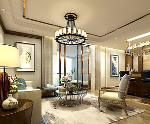 Stylish family living room design 08