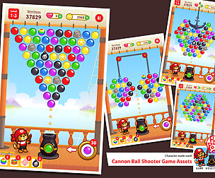Cannon Ball Shooter Game Assets