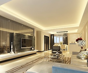 Avant-garde luxury family living room 14