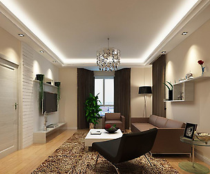Avant-garde luxury family living room 21