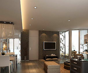 Avant-garde luxury family living room 27