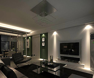 Avant-garde luxury family living room 28