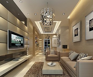 Avant-garde luxury family living room 31
