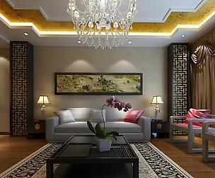 Avant-garde luxury family living room 41
