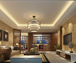 Avant-garde luxury family living room 43