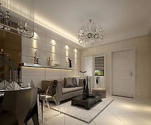 Avant-garde luxury family living room 44