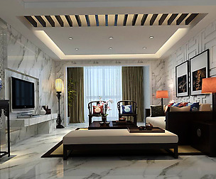 Avant-garde luxury family living room 46