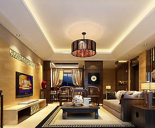 Avant-garde luxury family living room 49