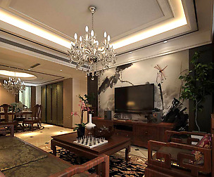 Avant-garde luxury family living room 50