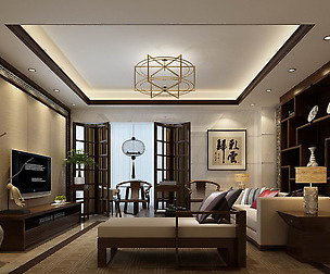 Avant-garde luxury family living room 56