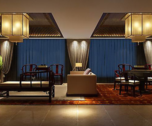 Avant-garde luxury family living room 58