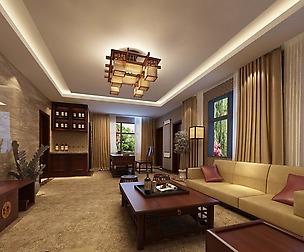Avant-garde luxury family living room 60