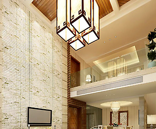 Avant-garde luxury family living room 61