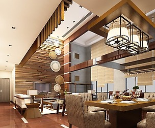 Avant-garde luxury family living room 63