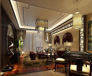 Avant-garde luxury family living room 64