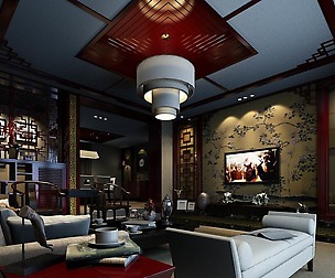 Avant-garde luxury family living room 70