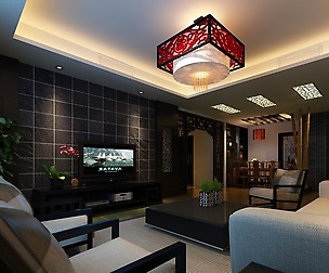 Avant-garde luxury family living room 74