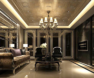 Avant-garde luxury family living room 76