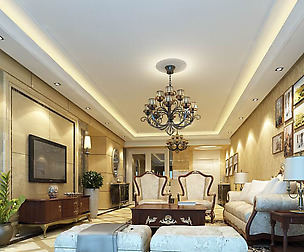 Avant-garde luxury family living room 84