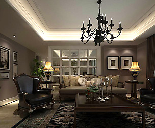 Avant-garde luxury family living room 87