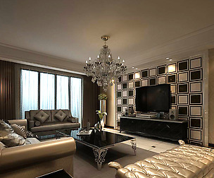 Avant-garde luxury family living room 90