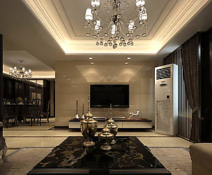 Avant-garde luxury family living room 97